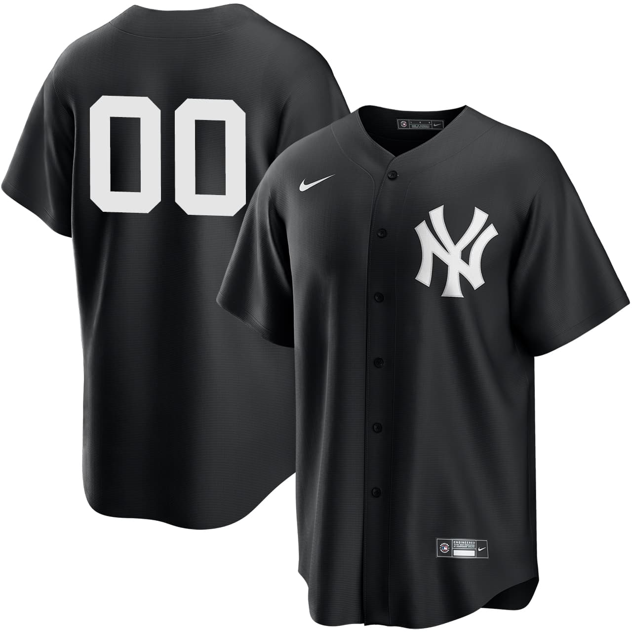 Men's New York Yankees NIKE® Personalized Black Player Jersey