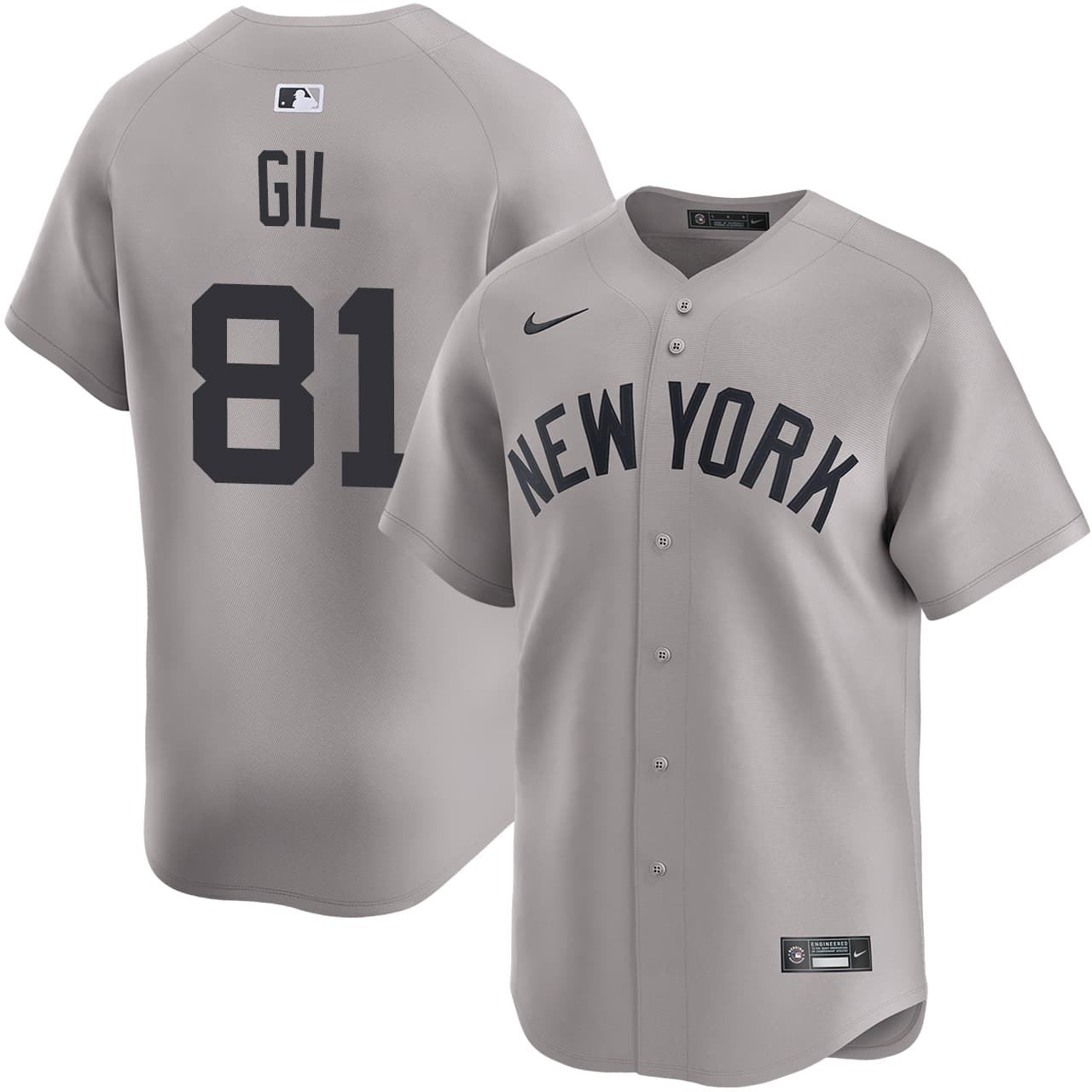 Men's New York Yankees NIKE® Luis Gil Road Limited Jersey