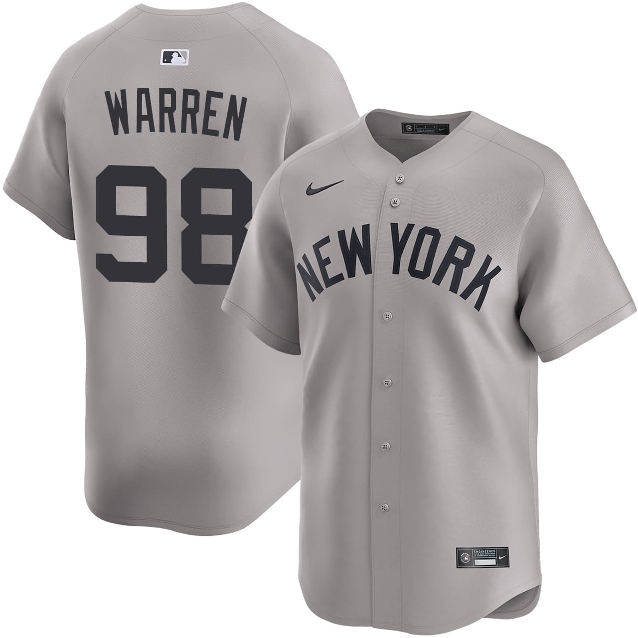 Men's New York Yankees NIKE® Will Warren Road Limited Jersey
