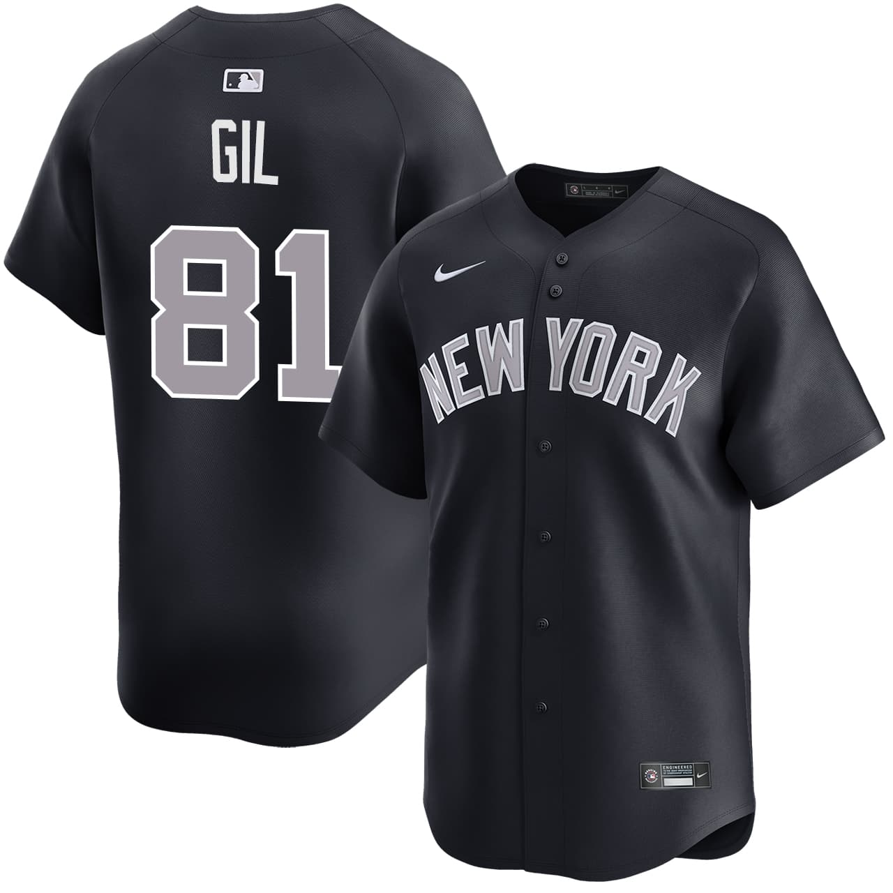 Men's New York Yankees NIKE® Luis Gil Alternate Road Limited Jersey