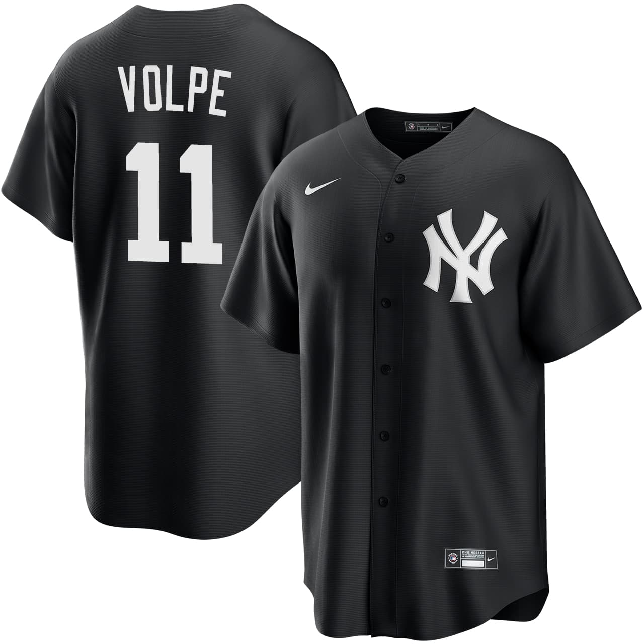 Men's New York Yankees NIKE® Anthony Volpe Black Jersey