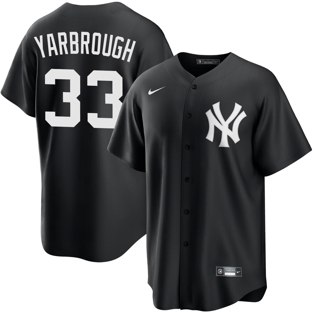 Men's New York Yankees NIKE® Ryan Yarbrough Black Jersey