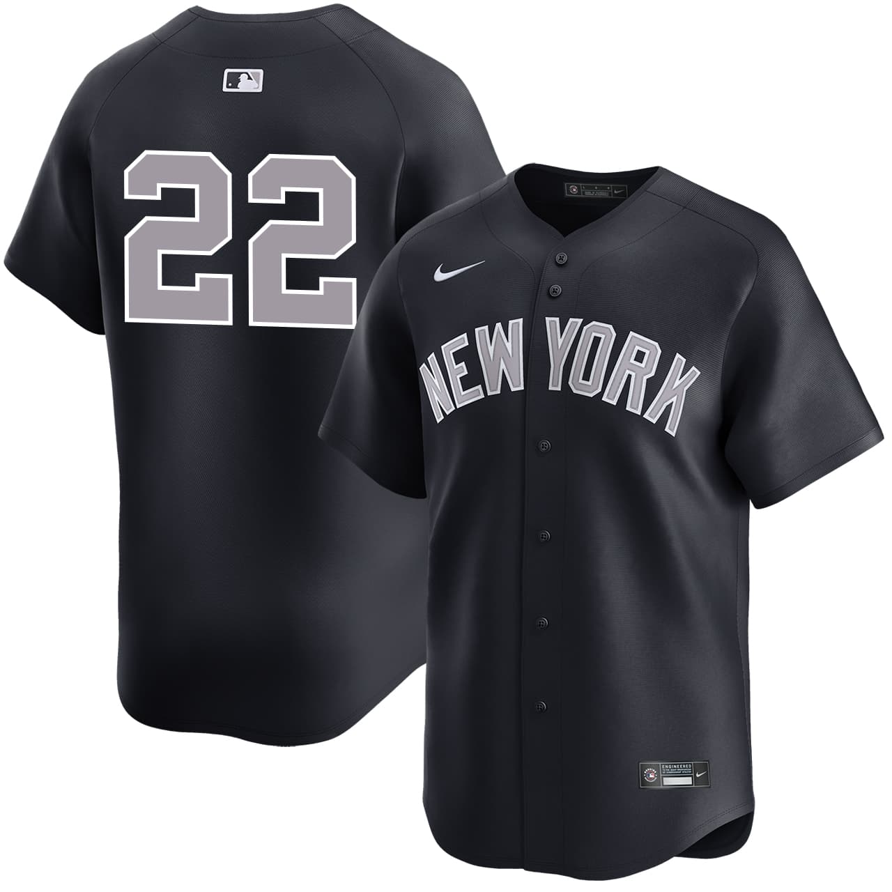 Men's New York Yankees NIKE® Ben Rice Alternate Road Limited Player Jersey