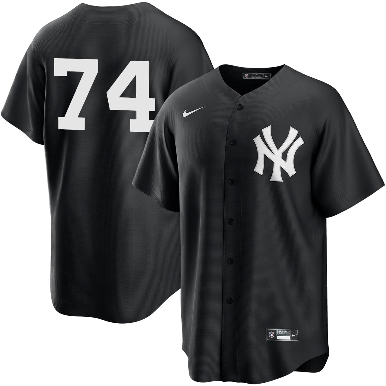 Men's New York Yankees NIKE® Kervin Castro Black Player Jersey