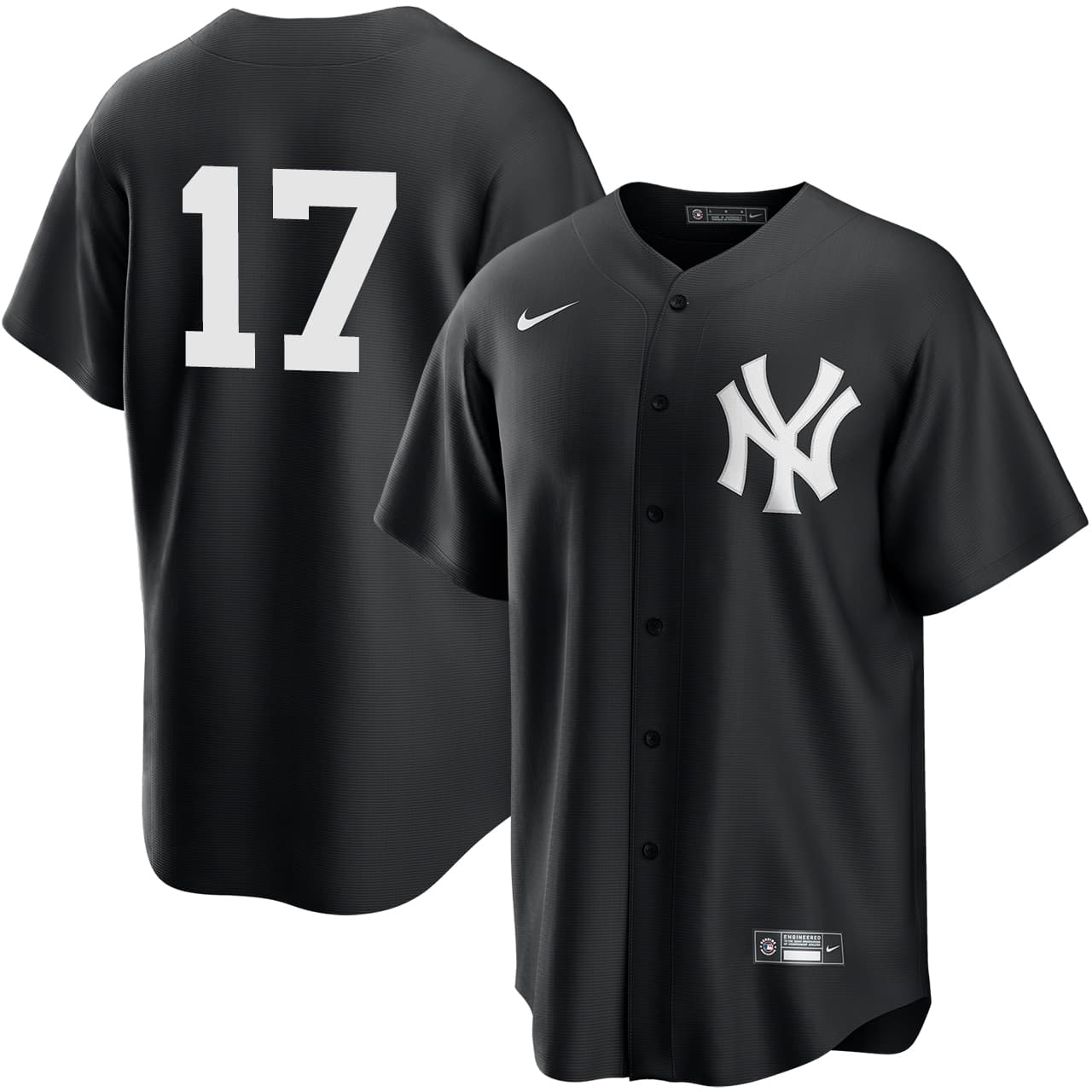 Men's New York Yankees NIKE® Aaron Boone Black Player Jersey