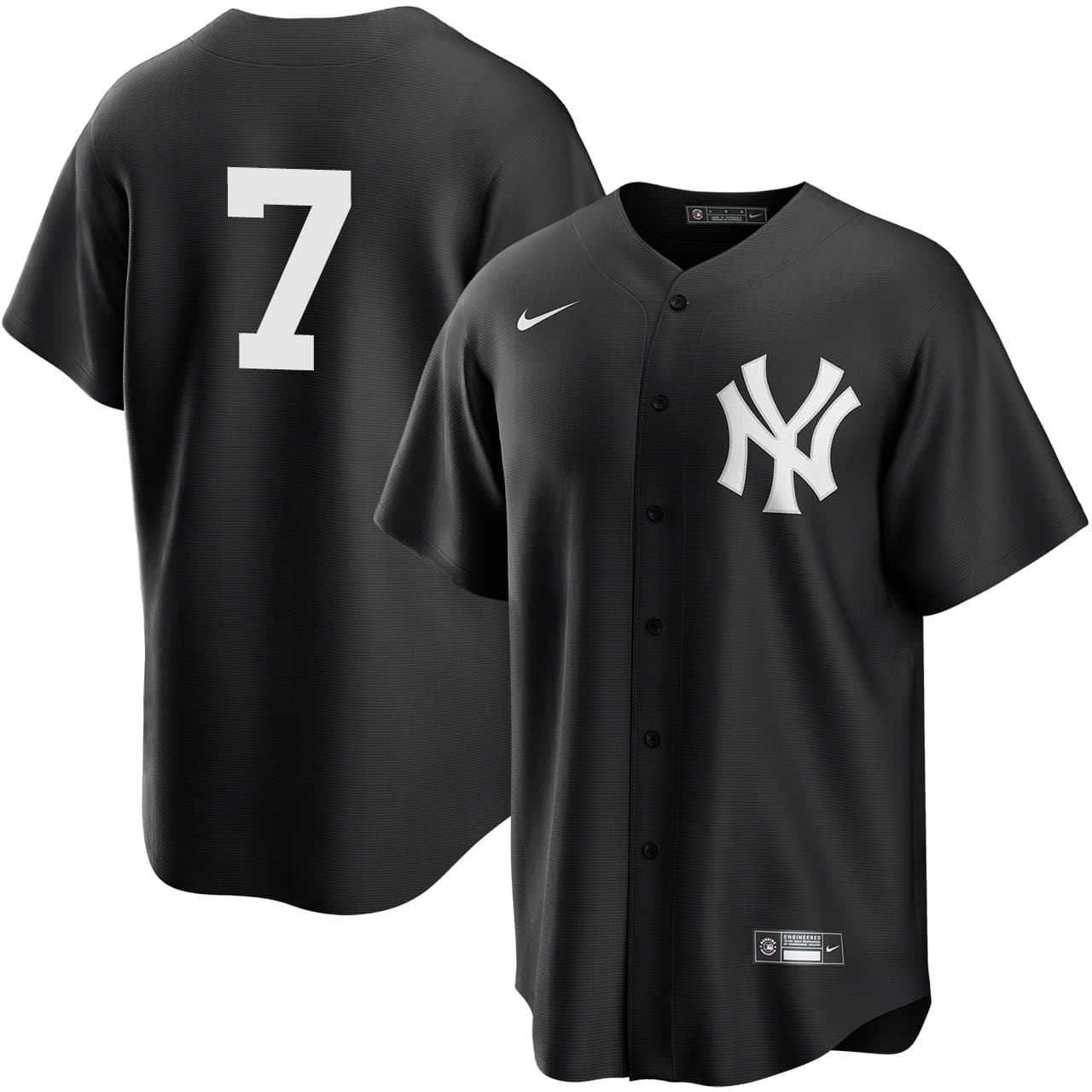Men's New York Yankees NIKE® Mickey Mantle Black Player Jersey
