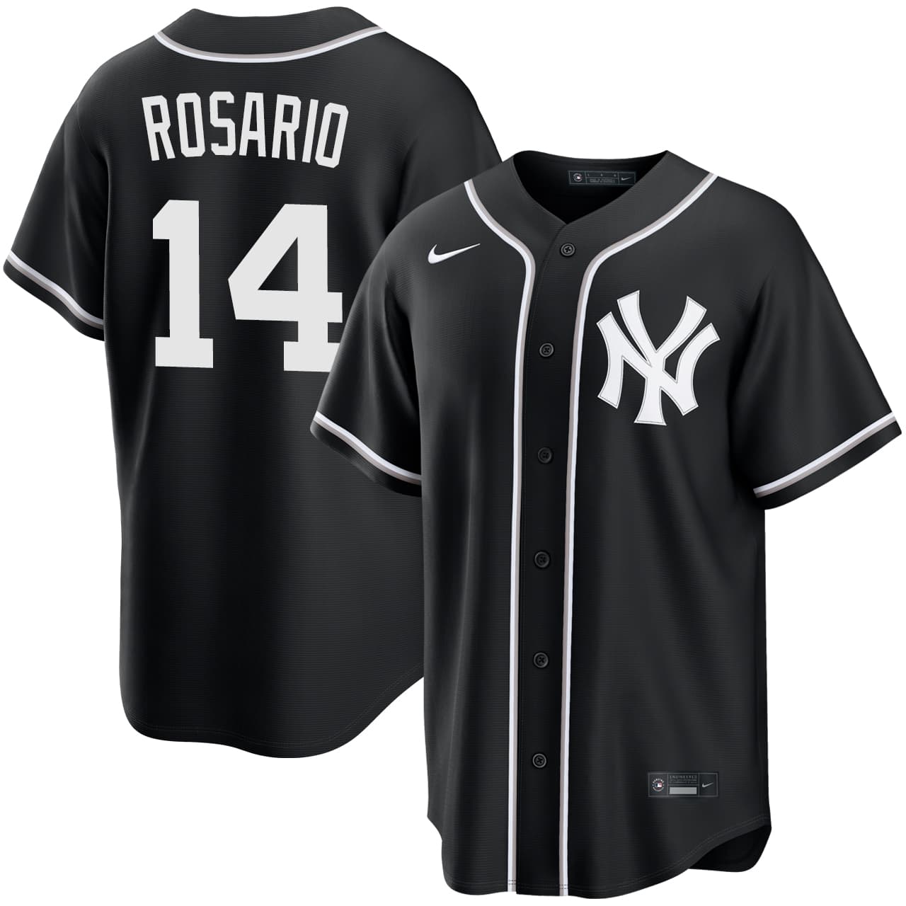 Men's New York Yankees NIKE® Amed Rosario Black Out Jersey