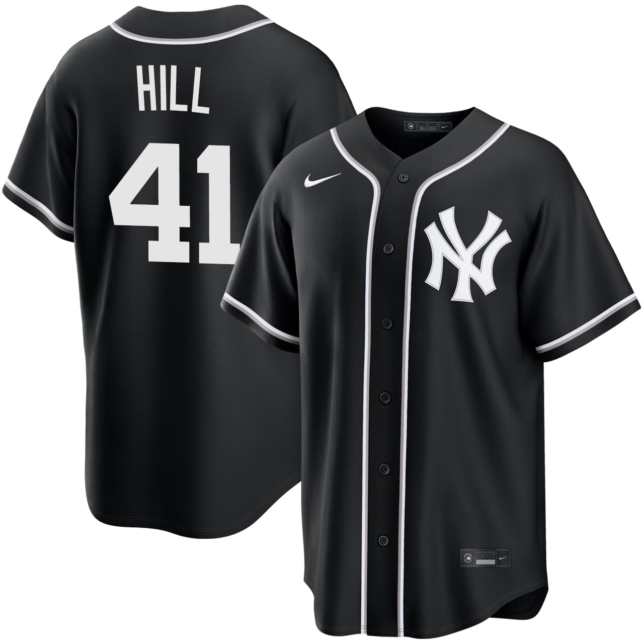 Men's New York Yankees NIKE® Tim Hill Black Out Jersey