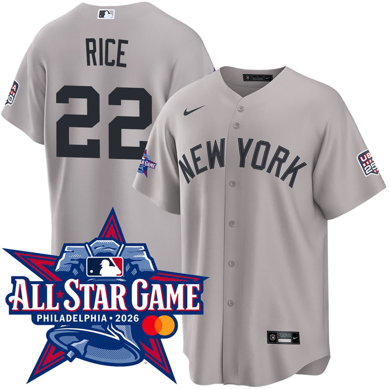 Men's New York Yankees Ben Rice NIKE® 2026 All-Star Game Road Jersey