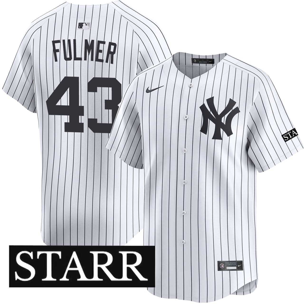 Men's New York Yankees NIKE® Michael Fulmer Home Limited Starr Patch Jersey