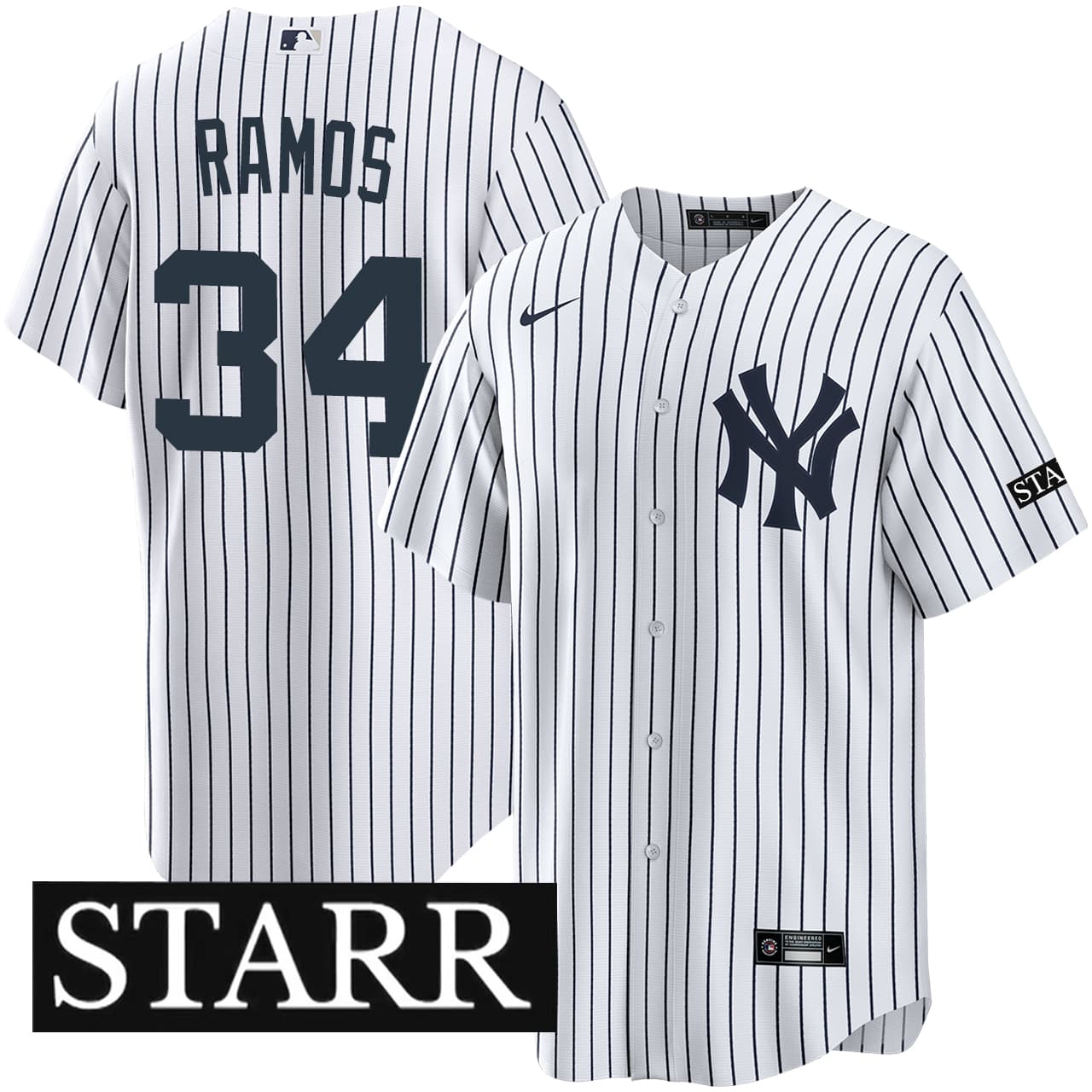 Men's New York Yankees NIKE® Heliot Ramos Home Starr Patch Jersey