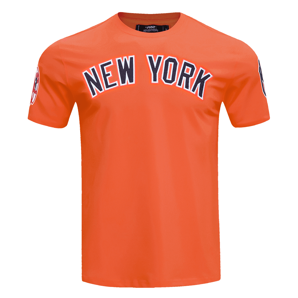 Men’s New York Yankees Orange Classic Chenille Tee by Pro Standard®