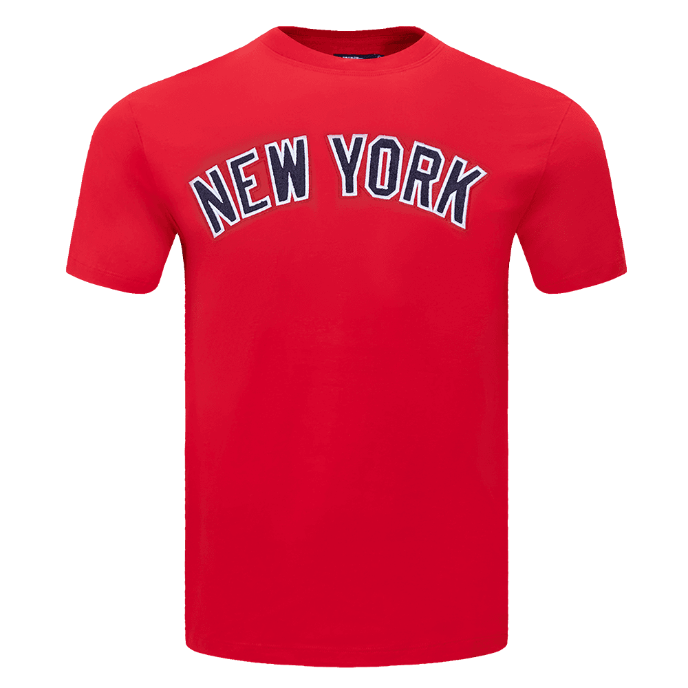 Men’s New York Yankees Red Classic Chenille Tee by Pro Standard®