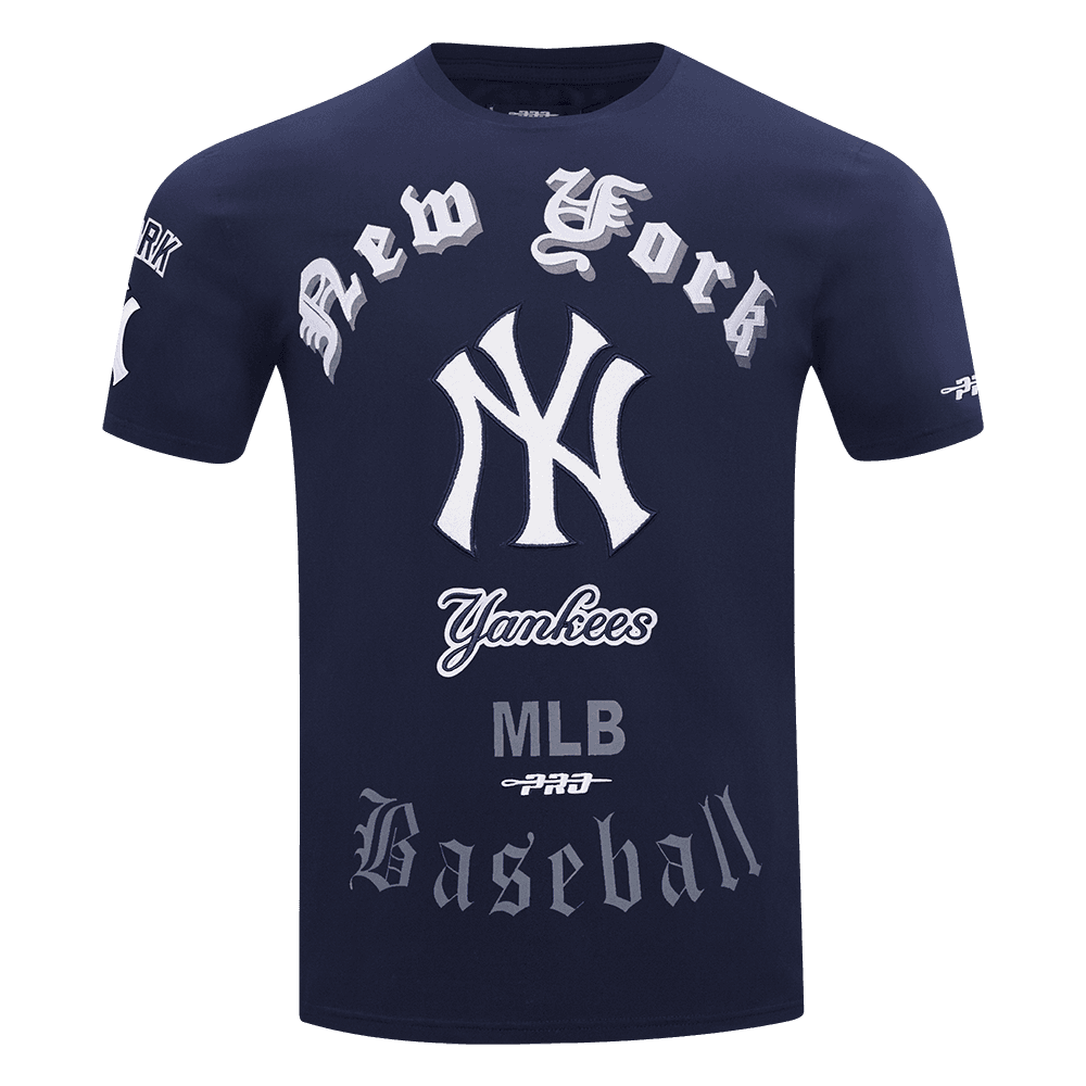 Men’s New York Yankees Midnight Navy Old English Tee by Pro Standard®