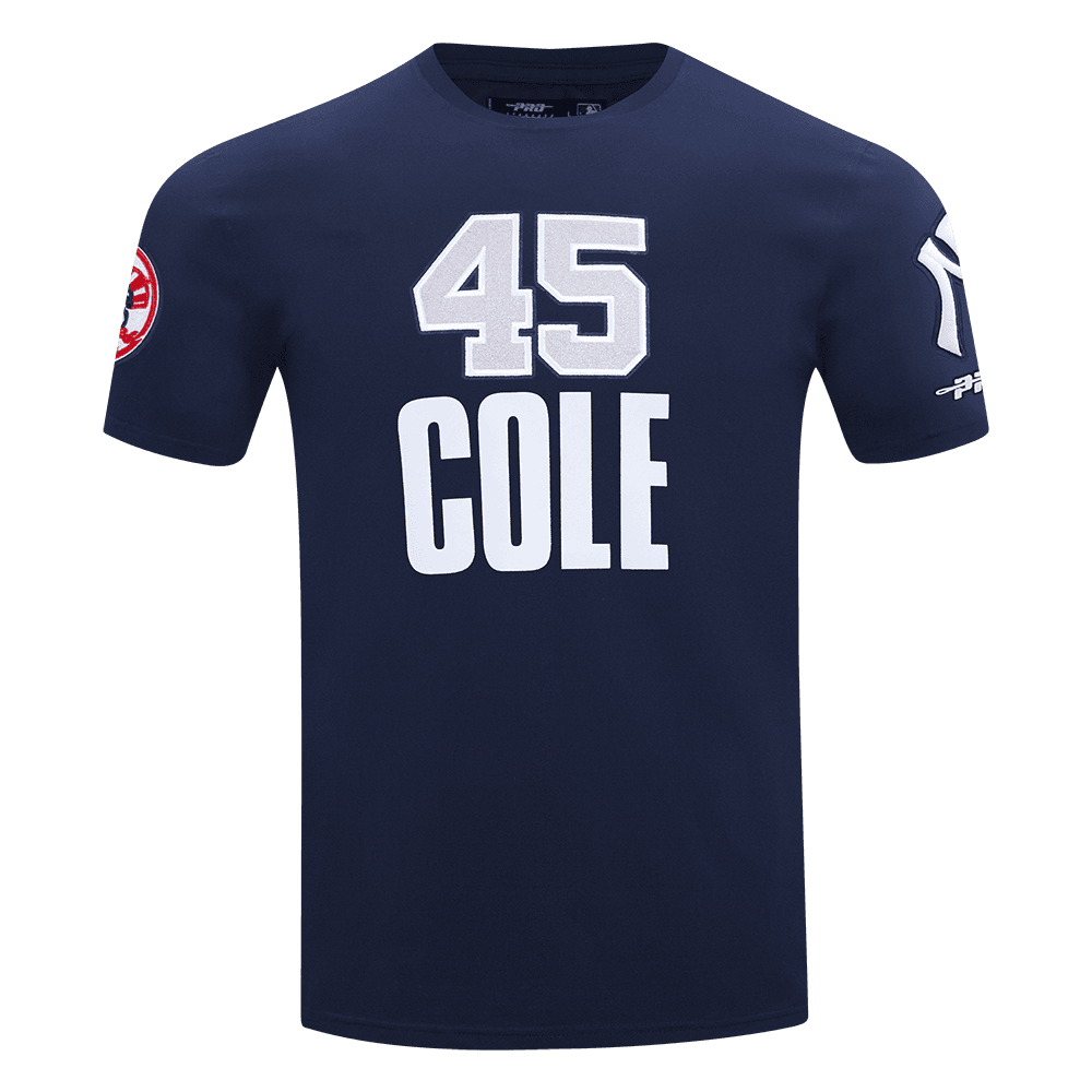 Men’s New York Yankees Gerrit Cole #45 Midnight Navy Classic Tee by Pro Standard®