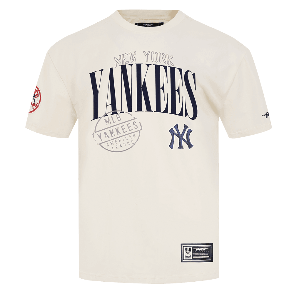 Men’s New York Yankees Eggshell Stamped Drop Shoulder Tee by Pro Standard®