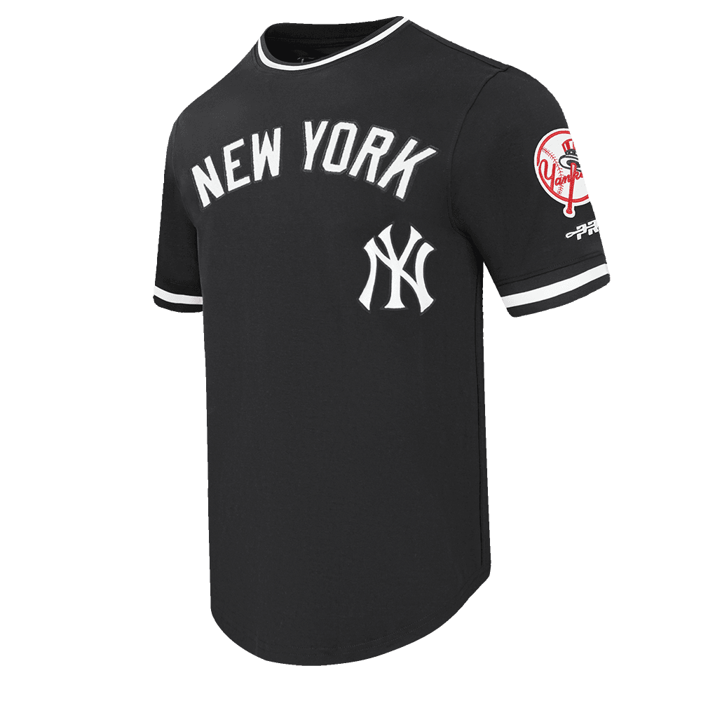 Men’s New York Yankees Black Classic Chenille Double Knit Tee by Pro Standard®