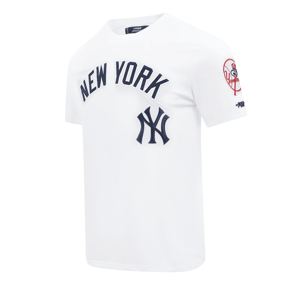 Men’s New York Yankees White Classic Chenille Single Jersey Tee by Pro Standard®