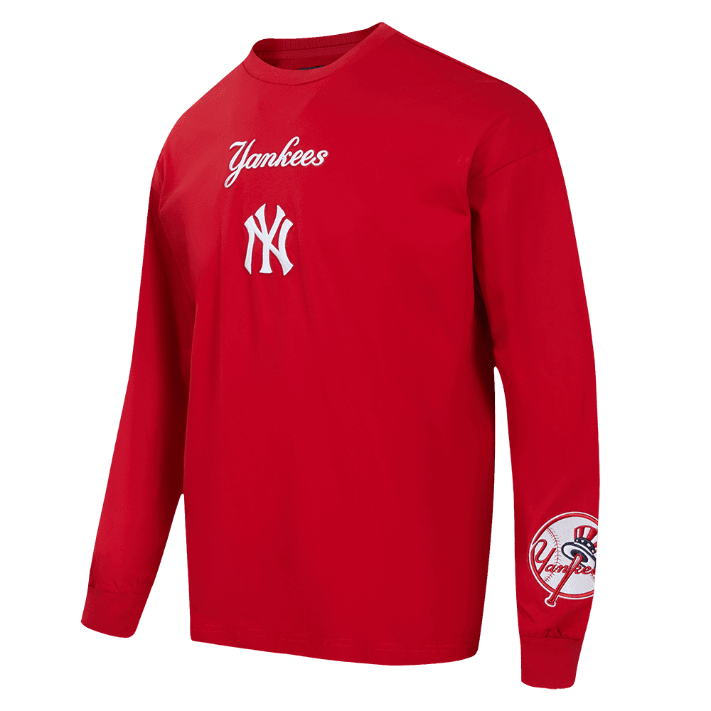 Men’s New York Yankees Red Wingspan Long Sleeve Tee by Pro Standard®