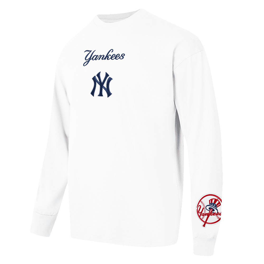Men’s New York Yankees White Wingspan Long Sleeve Tee by Pro Standard®