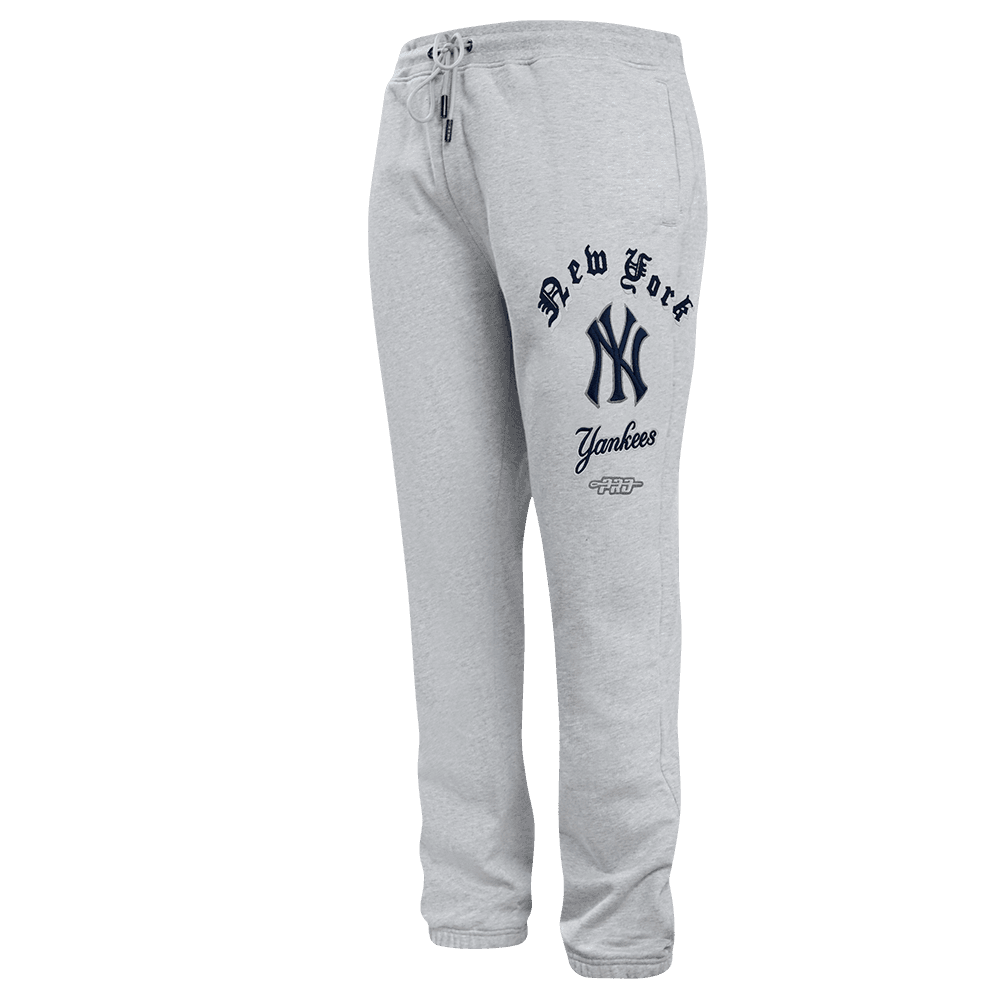 Men’s New York Yankees Heather Grey Old English Sweatpant by Pro Standard®