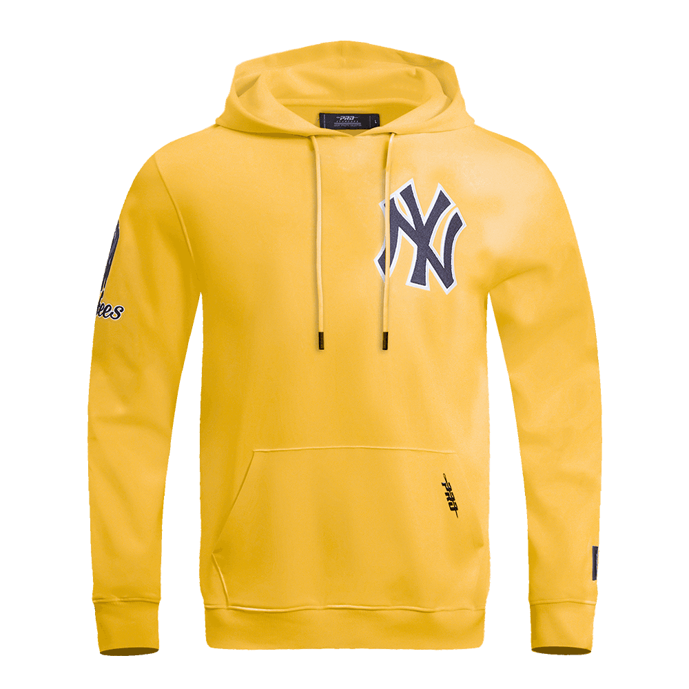 Men’s New York Yankees Yellow Classic Chenille Pullover Hoodie by Pro Standard®