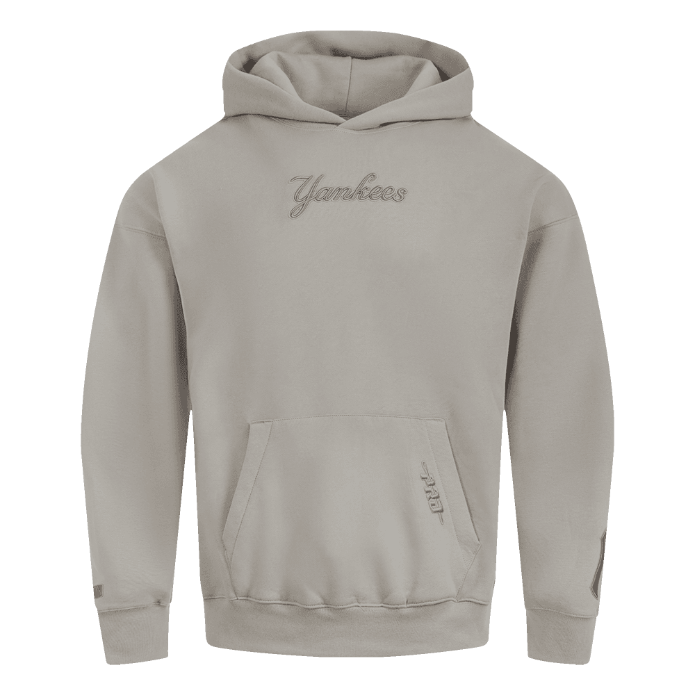Men’s New York Yankees Taupe Wingspan Pullover Hoodie with NY Sleeve Logo by Pro Standard®