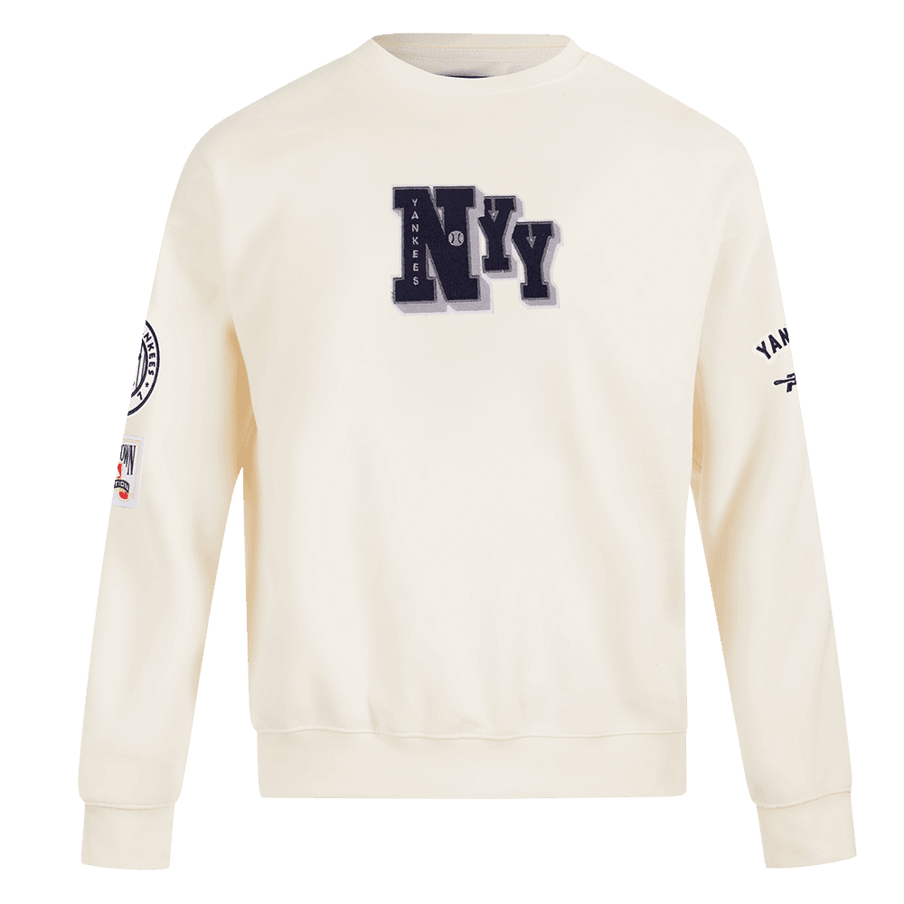 Men’s New York Yankees Eggshell Best Of Crewneck Sweatshirt by Pro Standard®