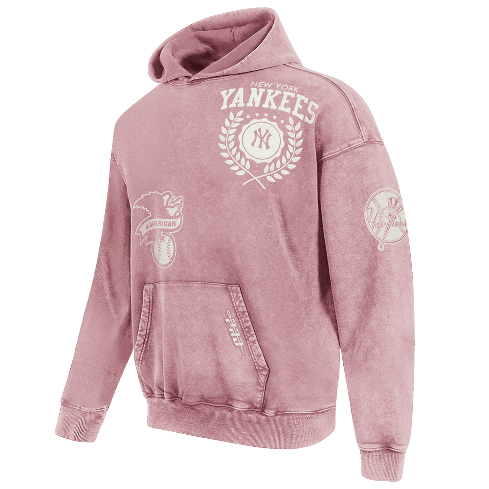 Men’s New York Yankees Washed Mauve Street Team Pullover Hoodie by Pro Standard®
