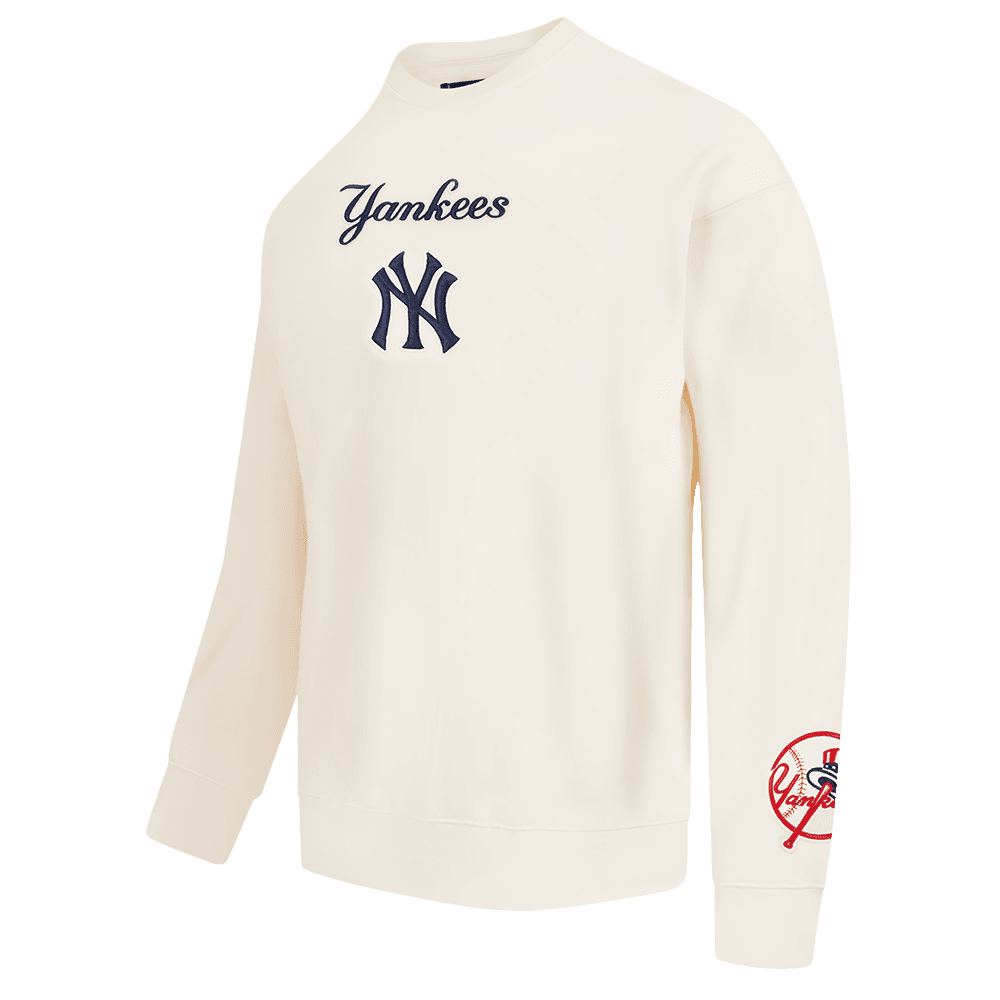 Men’s New York Yankees Eggshell Wingspan Crewneck Sweatshirt by Pro Standard®