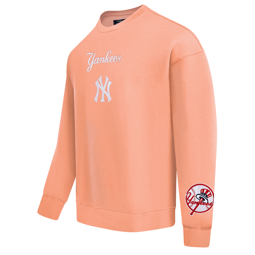 Men’s New York Yankees Guava Wingspan Crewneck Sweatshirt by Pro Standard®