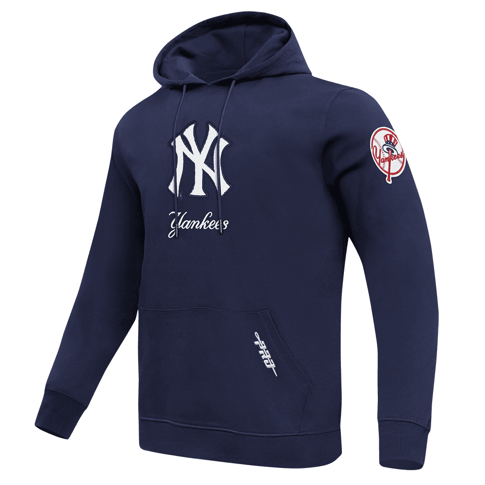 Men’s New York Yankees Midnight Navy Classic Chenille Pullover Hoodie by Pro Standard®