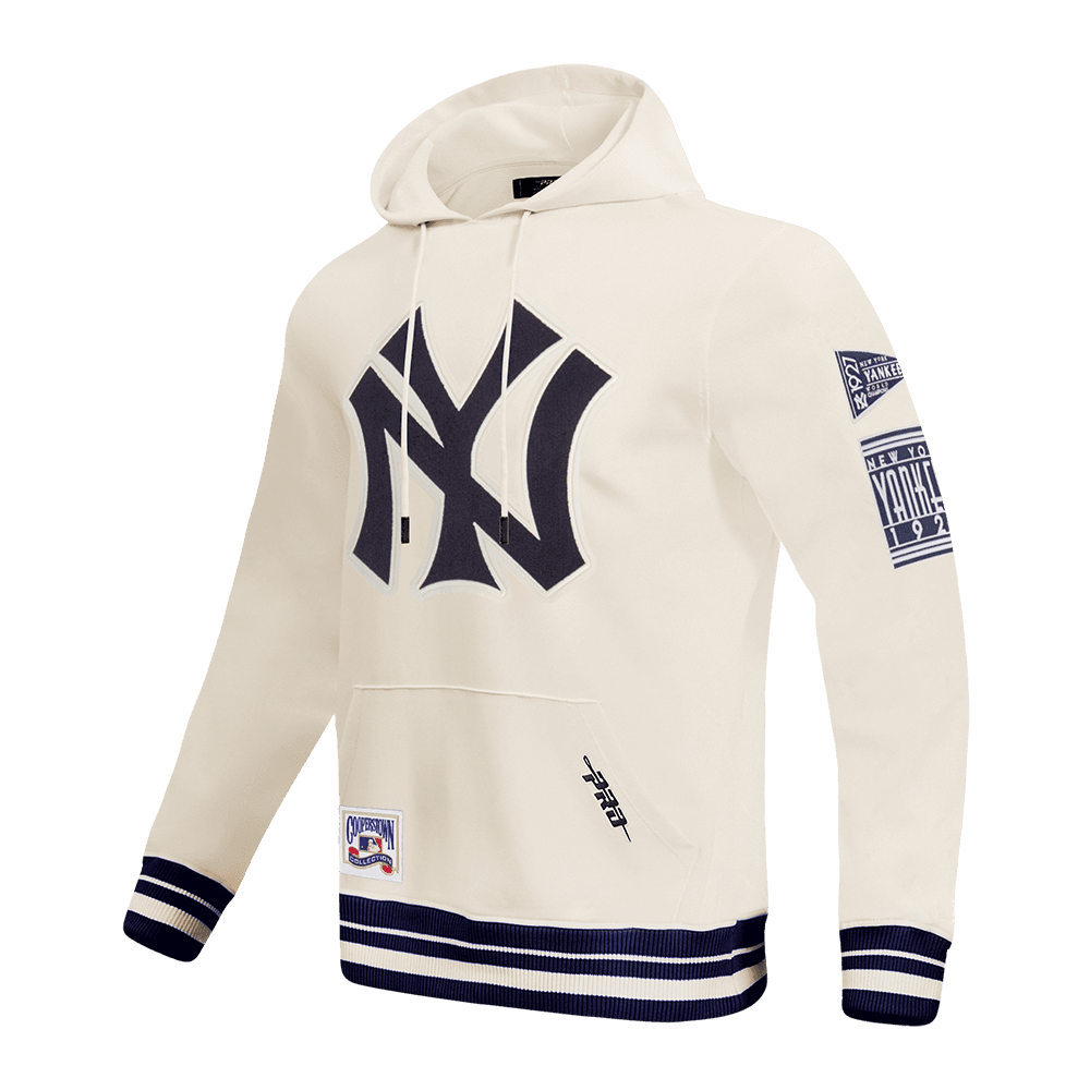 Men’s New York Yankees Eggshell and Midnight Navy Retro Classics Pullover Hoodie by Pro Standard®
