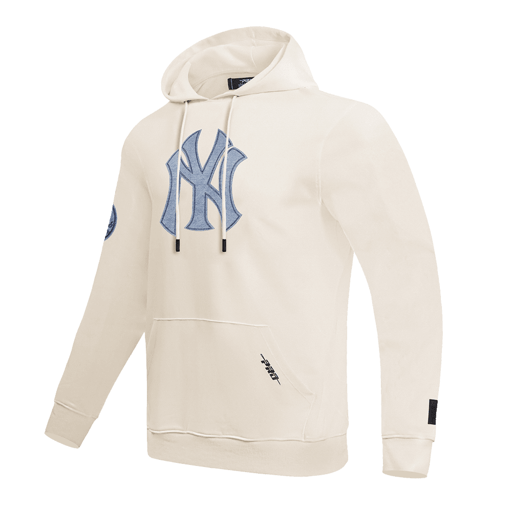 Men’s New York Yankees Linen Varsity Blues Pullover Hoodie by Pro Standard®