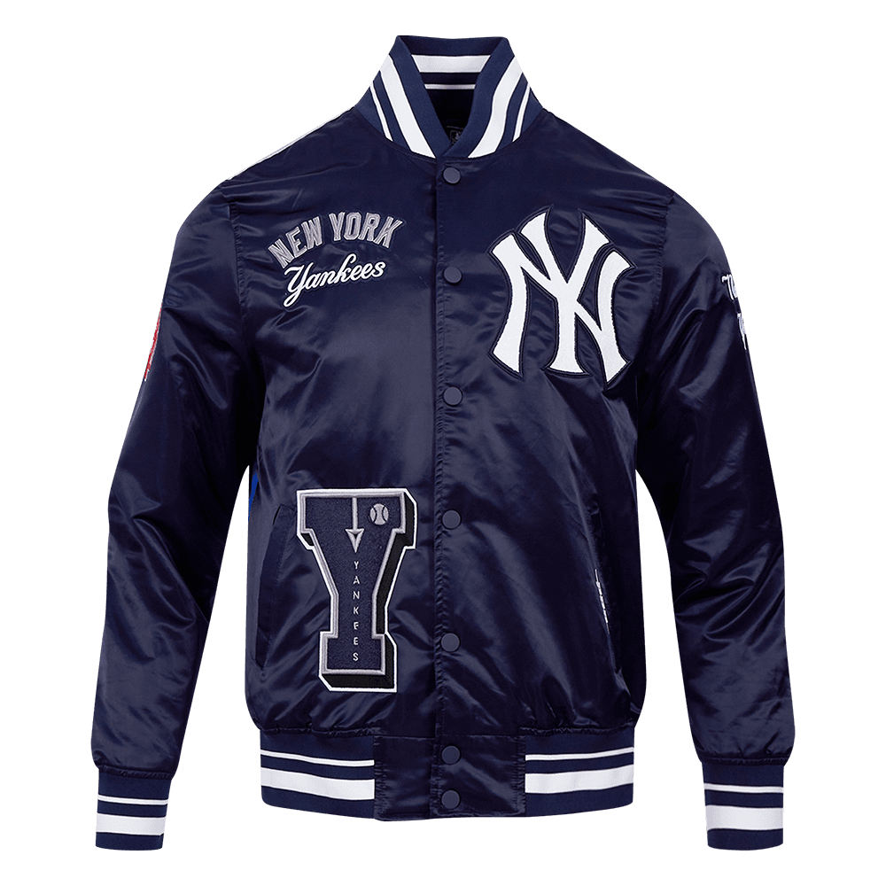 Men’s New York Yankees Midnight Navy Sublimated Satin Jacket by Pro Standard®