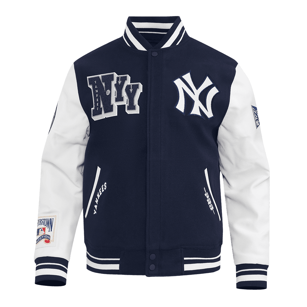 Men’s New York Yankees Midnight Navy and White Best Of Varsity Jacket by Pro Standard®