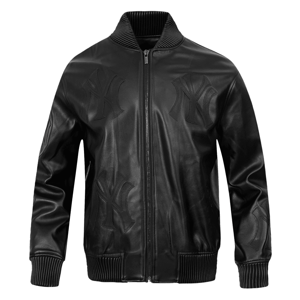 Men’s New York Yankees Jet Black Washed Vanguard Jacket by Pro Standard®