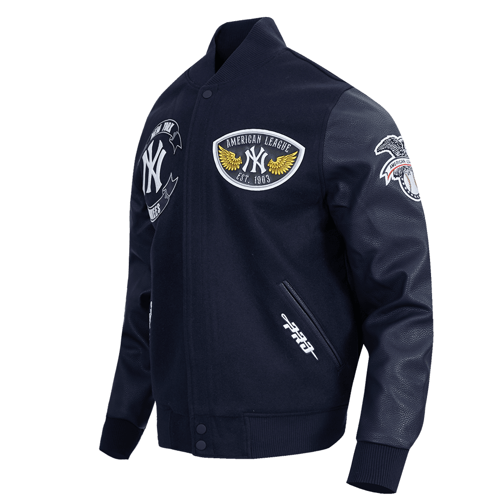 Men’s New York Yankees Midnight Navy Born For Sport Varsity Jacket by Pro Standard®