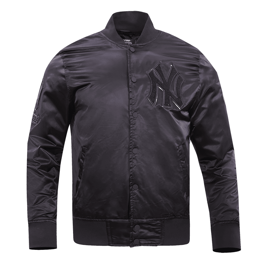 Men’s New York Yankees Triple Black Satin Jacket by Pro Standard®
