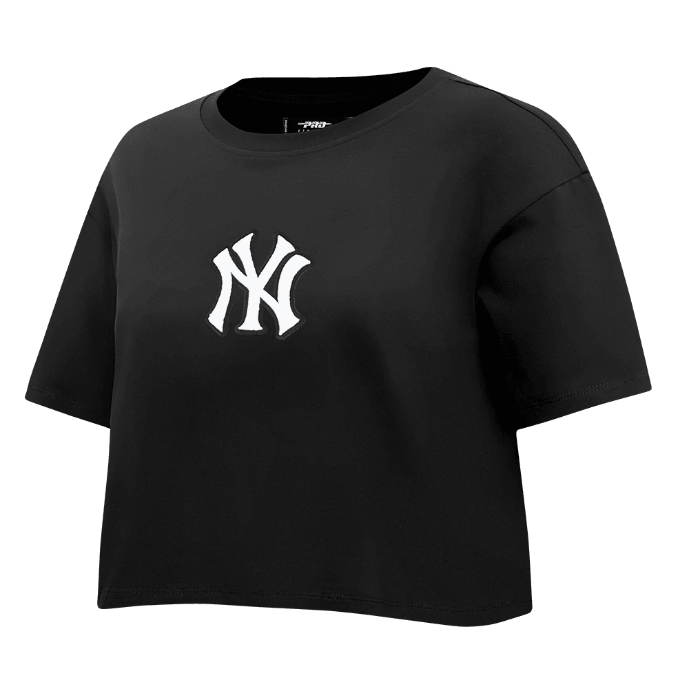 Women’s New York Yankees Black Wingspan Boxy Tee by Pro Standard®