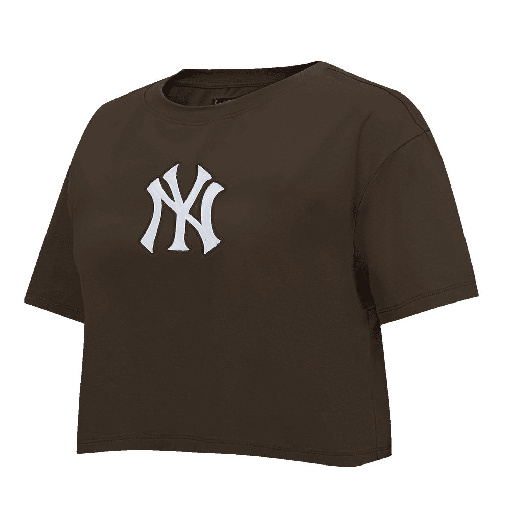 Women’s New York Yankees Brown Wingspan Boxy Tee by Pro Standard®
