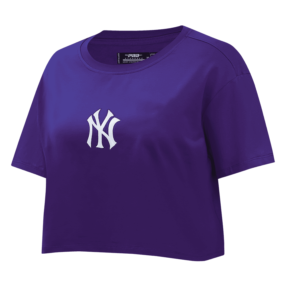 Women’s New York Yankees Purple Wingspan Boxy Tee by Pro Standard®