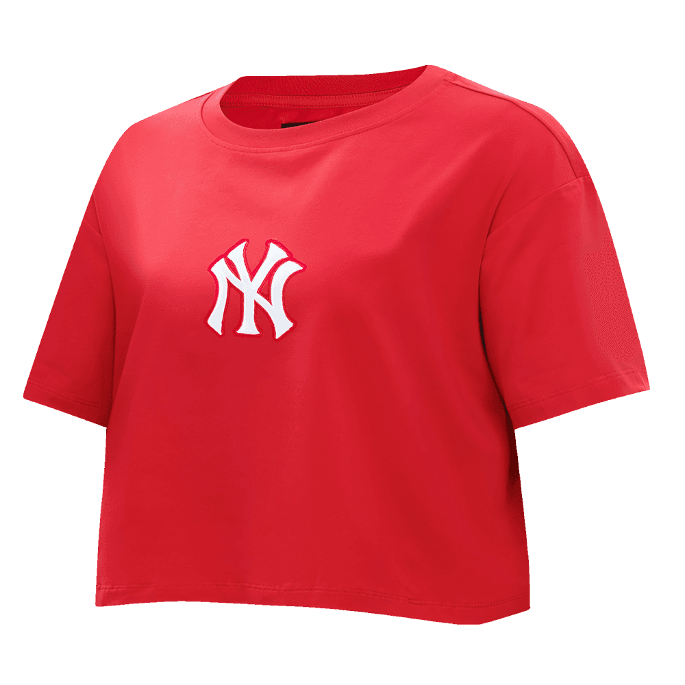 Women’s New York Yankees Red Wingspan Boxy Tee by Pro Standard®