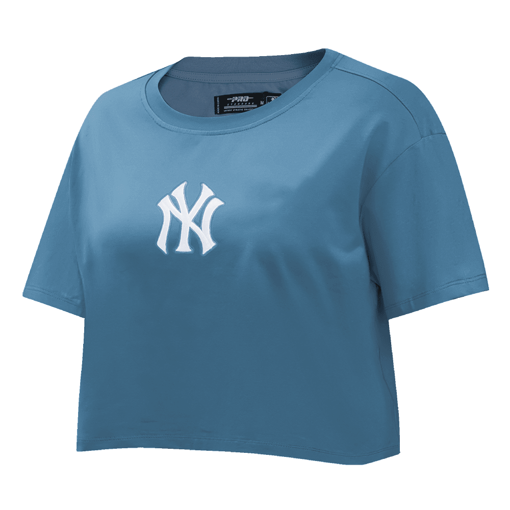 Women’s New York Yankees Steel Blue Wingspan Boxy Tee by Pro Standard®