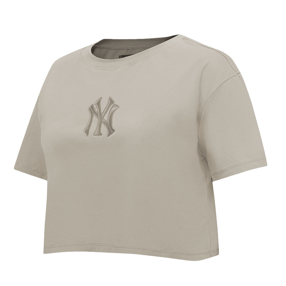 Women’s New York Yankees Taupe Wingspan Boxy Tee by Pro Standard®