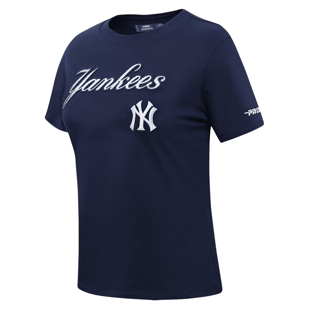 Women’s New York Yankees Midnight Navy Classic Chenille Slim Tee by Pro Standard®
