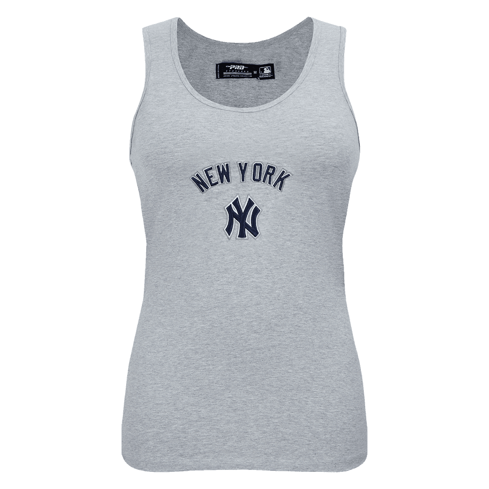 Women’s New York Yankees Heather Grey Classic Chenille Tank Top by Pro Standard®