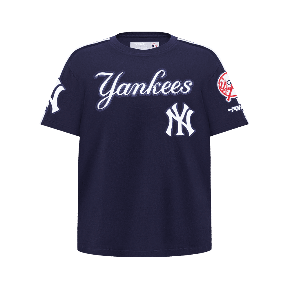 Boy’s New York Yankees Gerrit Cole #45 Midnight Navy Classic Big Boys Taping Tee by Pro Standard®