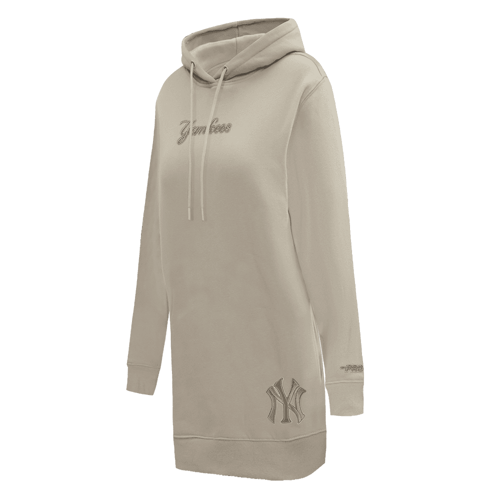 Women’s New York Yankees Taupe Wingspan Hoodie Dress by Pro Standard®