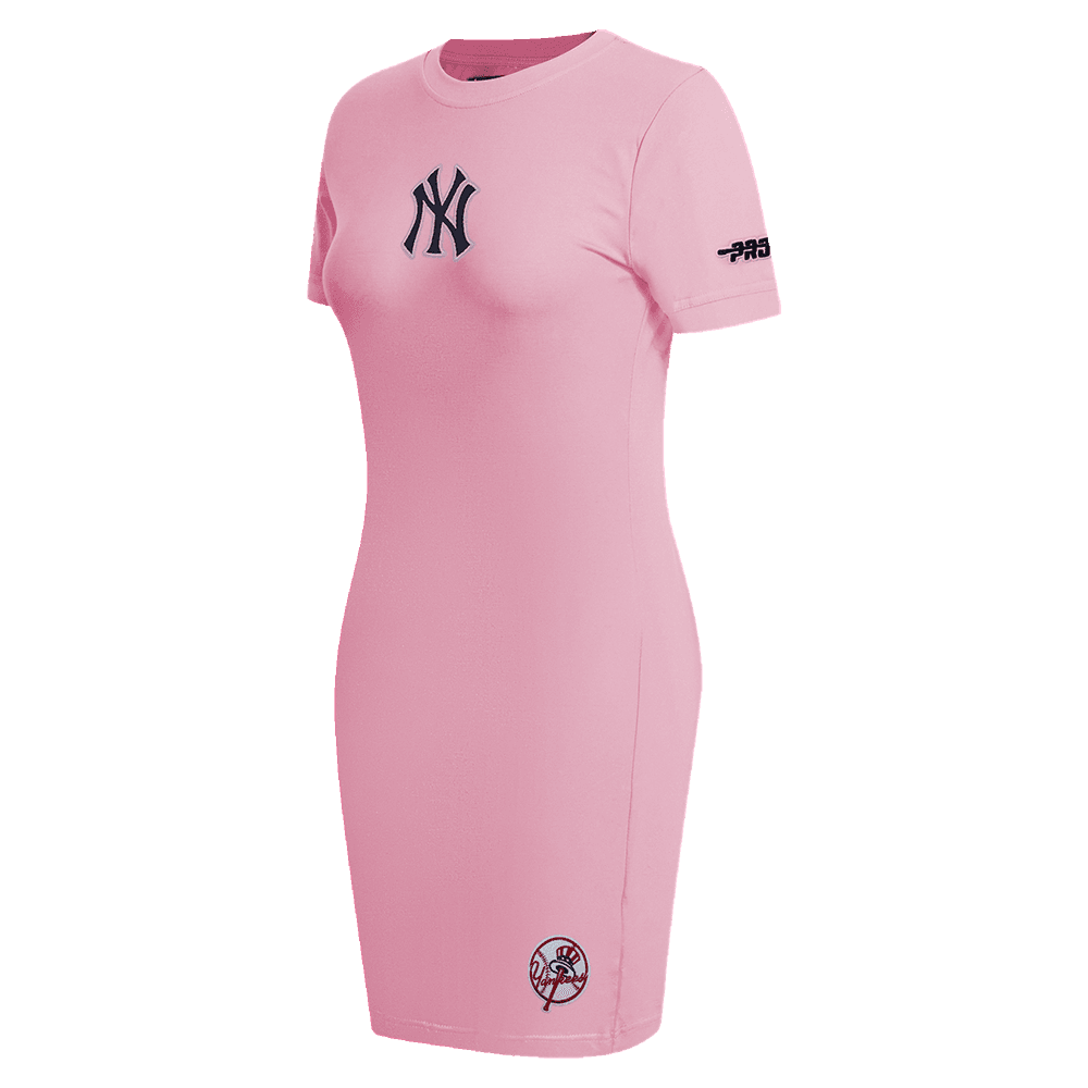 Women’s New York Yankees Pink Classic Chenille Body Con Dress by Pro Standard®